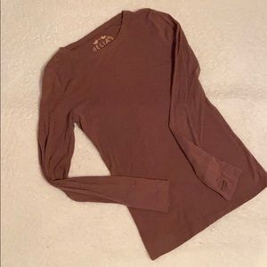 dElAis Brown long sleeve shirt